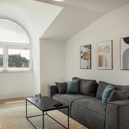 Luxe Penthouse With A Castle View Liubliana Exterior foto